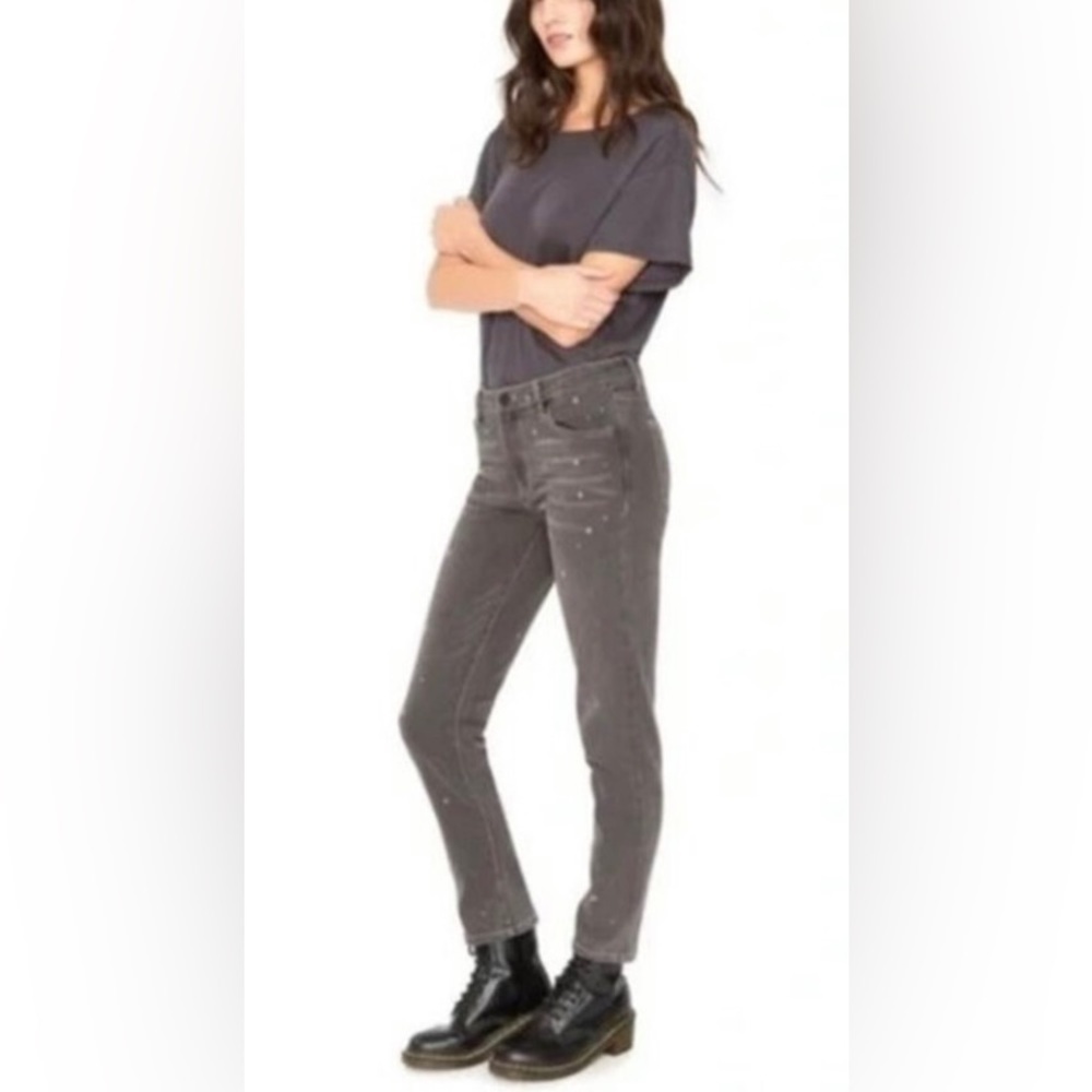 👖 NWT! Sandrine Rose Polka Grey Jean